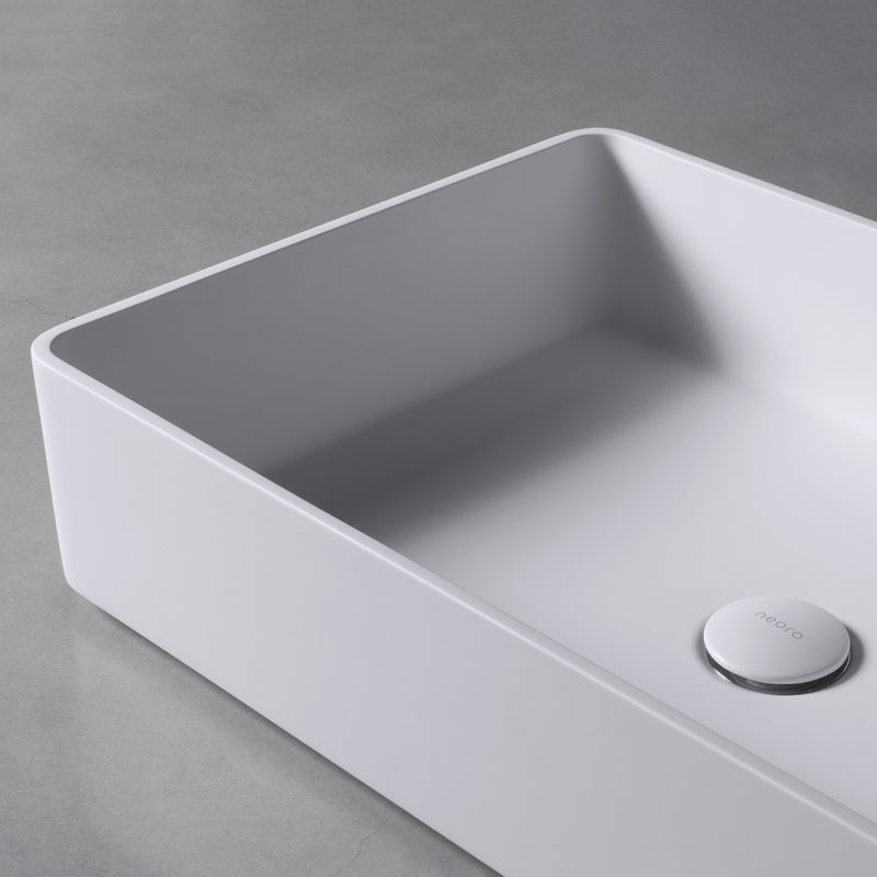 neoro n50 countertop washbasin: seamless cutting-edge design