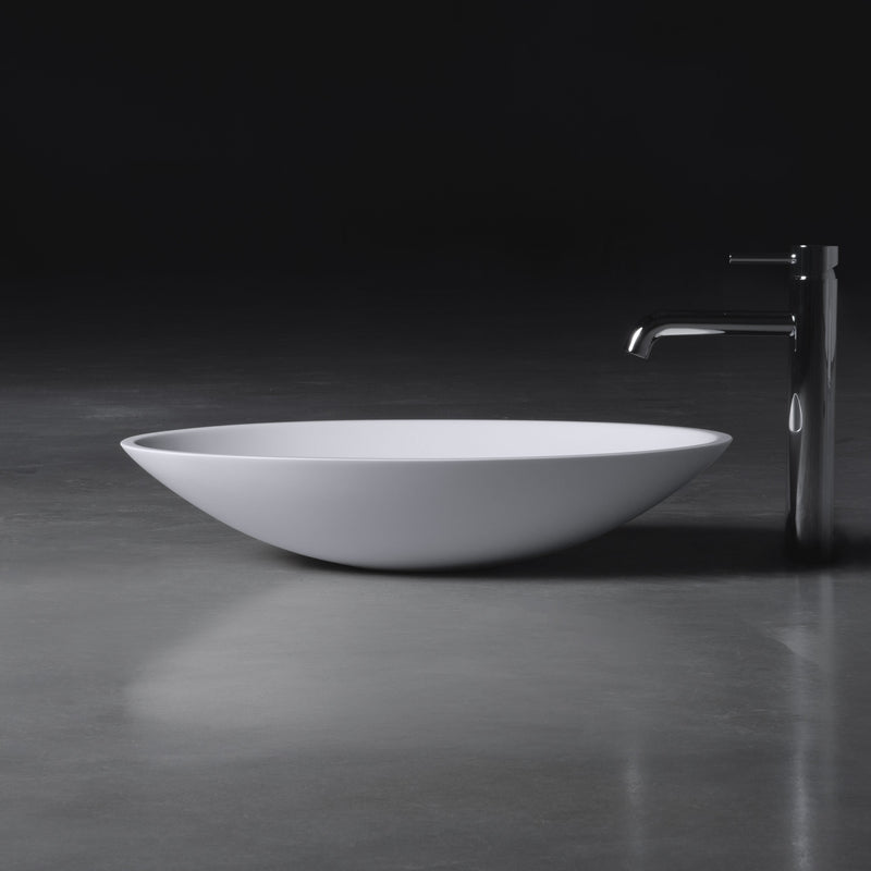 stylish floating oval: neoro n50 countertop washbasin