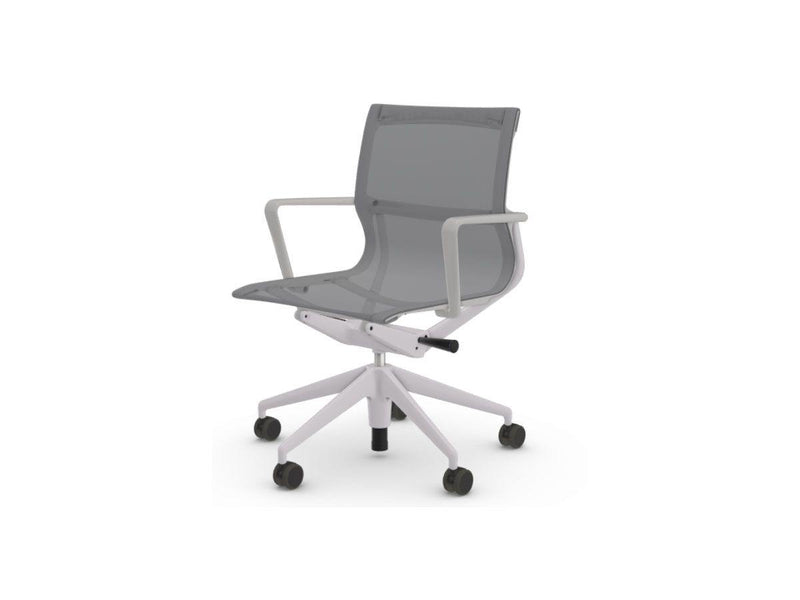 Vitra Physix Swivel Chair - Trioknit Silver / Soft Grey Base