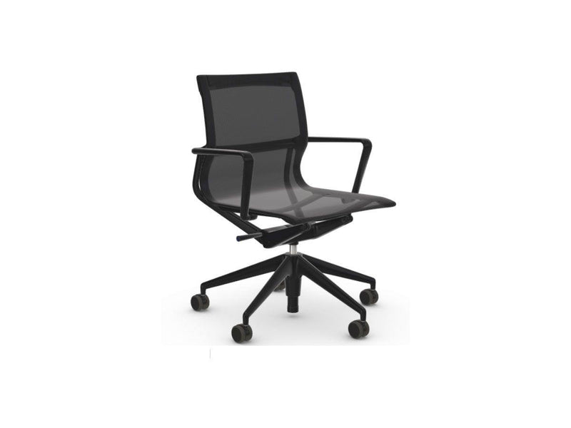 Vitra Physix Swivel Chair - Deep Black / Trioknit Black Pearl