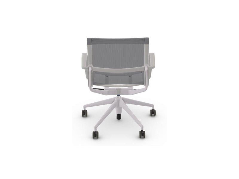 Vitra Physix Swivel Chair - Trioknit Silver / Soft Grey Base - Ideali