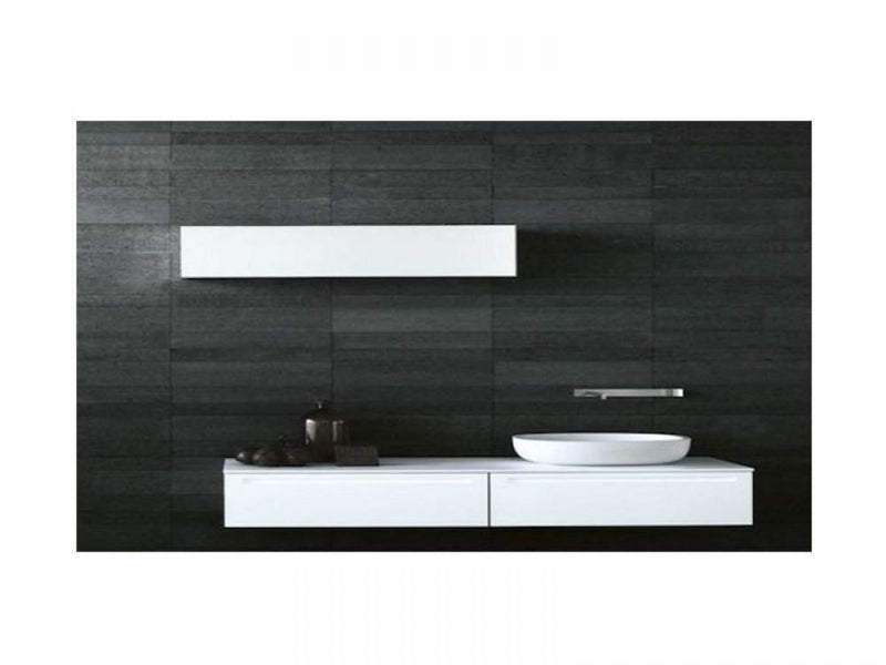 Boffi Programma Standard bathroom furniture with top + washbasin + wall mounted mixer - Ideali