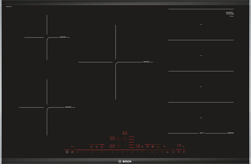 Bosch Serie 8 Induction Hob 80cm PXV875DV1E - Ideali