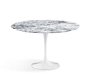 Saarinen Round Table - 137 Arabescato Marble/White Base