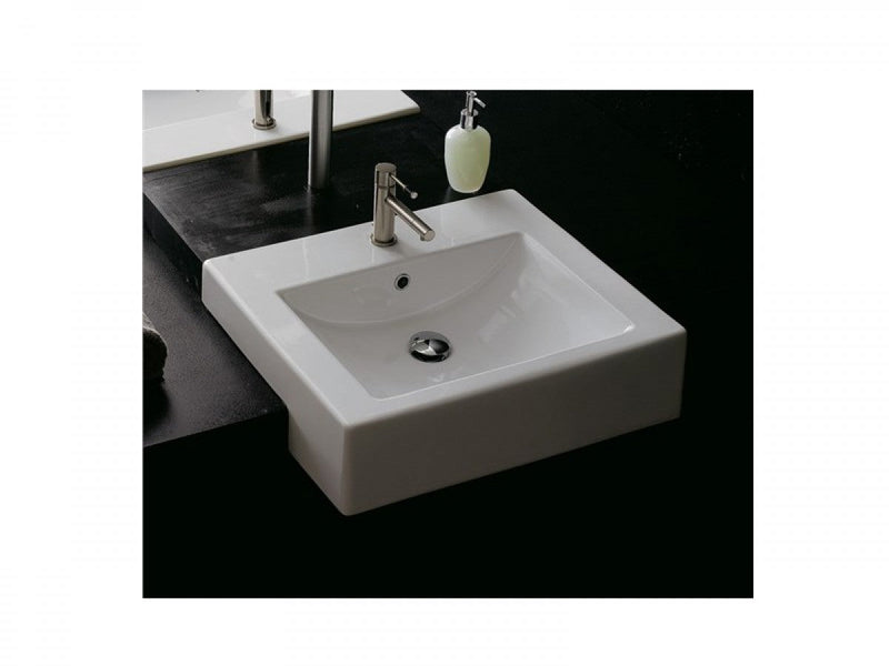 Scarabeo Square 50D semi built-in sink 8025D