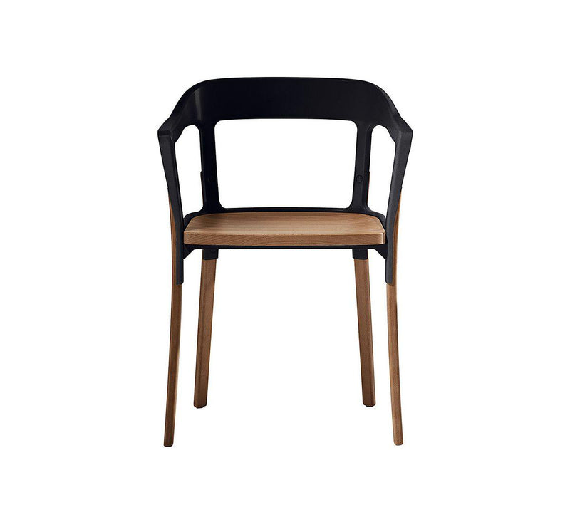 Magis Steelwood Chair- Walnut/Black