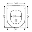 Geberit Acanto Toilet & Tellkamp Premium 9000 Toilet Seat Set