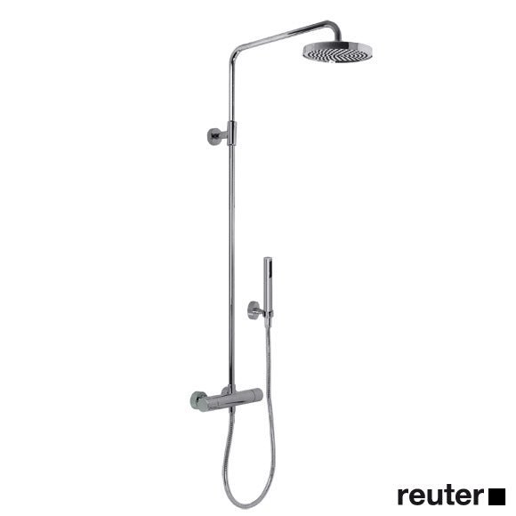 Villeroy & Boch Cult/L'Aura Wall-Mounted Shower Thermostat, with Fixed Rail & Hand Shower