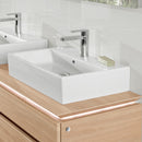 Villeroy &amp; Boch Memento washbasin white, with CeramicPlus, with 1 tap hole, grounded, with overflow