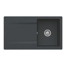 Villeroy & Boch Siluet 50 Flat Sink Flush-Mounted With Draining Board And Pop-Up Waste - Ideali