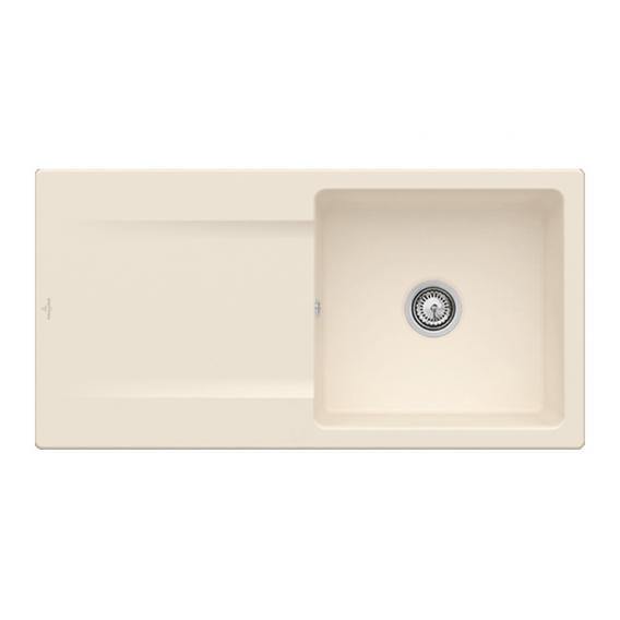 Villeroy & Boch Siluet 60 Built-In Sink With Draining Board - Ideali