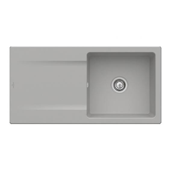 Villeroy & Boch Siluet 60 Built-In Sink With Draining Board - Ideali