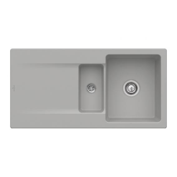 Villeroy & Boch Siluet 60 R Built-In Sink With Draining Board - Ideali