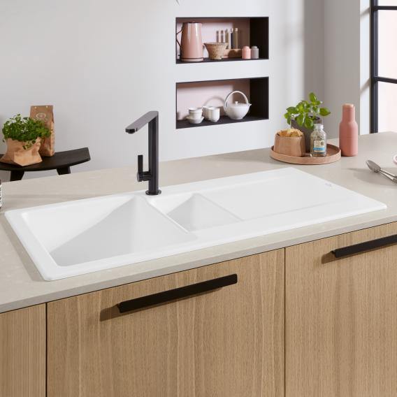 Villeroy & Boch Siluet 60 R Built-In Sink With Draining Board - Ideali