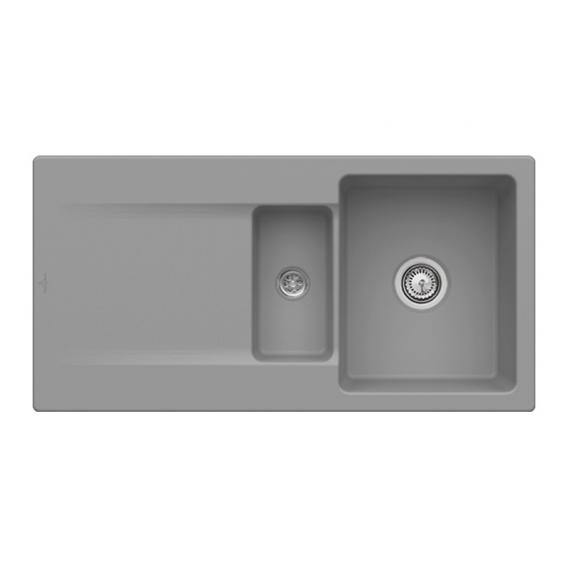 Villeroy & Boch Siluet 60 R Built-In Sink With Draining Board - Ideali