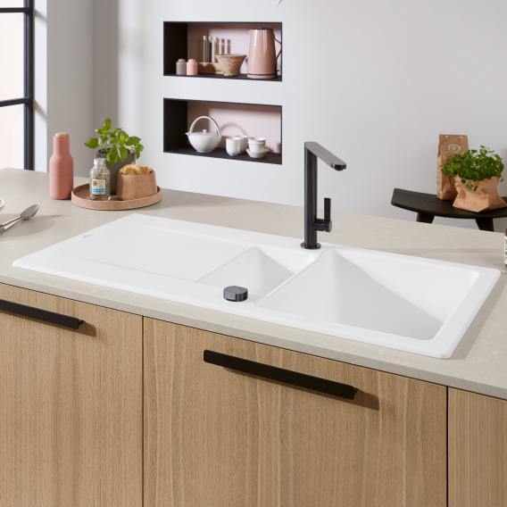 Villeroy & Boch Siluet 60 R Built-In Sink With Draining Board - Ideali