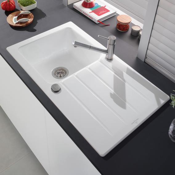 Villeroy & Boch Architectura 50 Built-In Sink With Draining Board - Ideali