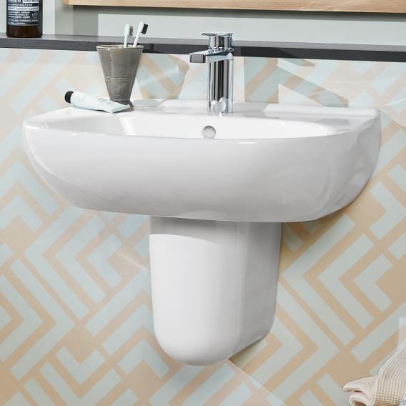 Villeroy & Boch O.Novo Washbasin White, With Ceramicplus, With 1 Tap Hole, With Overflow - Ideali