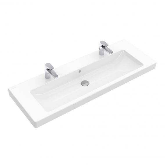 Villeroy & Boch Subway 2.0 Washbasin With Vanity Unit With 4 Pull-Out Compartments White, With Ceramicplus, With 2 Tap Holes, With Overflow - Ideali