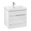 Villeroy & Boch Avento Washbasin With Vanity Unit With 2 Pull-Out Compartments White, With Ceramicplus, With 1 Tap Hole, With Overflow - Ideali