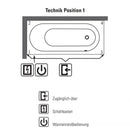 Villeroy & Boch Oberon 2.0 Rectangular Bath With Whirlpool System - Ideali