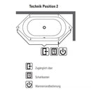 Villeroy & Boch Loop & Friends Oval Duo Hexagonal Bath With Whirlpool System - Ideali