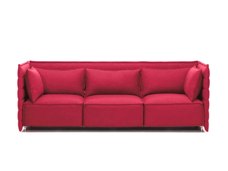 Vitra Alcove Plume Contract Three-Seater Sofa - Ideali