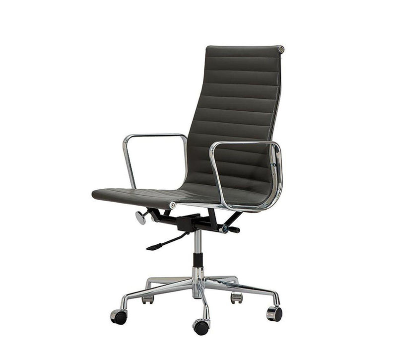 Vitra Aluminium Chair EA 119 - Office Chair - Hopsak 66 Nero / Chrome
