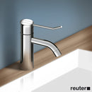 Vola HV1L single lever mixer with fixed spout, operating lever: 100 mm without waste set, chrome