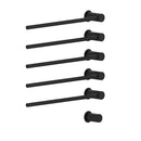 Vola T39EL/5 Flush-Mounted Towel Warmer for Electrical Connection with 5 Heating Rods black matt-T39EL/5-27