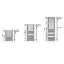 Zehnder Zeno Wing Towel Radiator for Hot Water or Mixed Operation