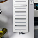 Zehnder Metropolitan Bar Towel Radiator for Mixed Operation with Built-in Heating Element