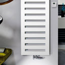 Zehnder Metropolitan Bar Towel Radiator for Mixed Operation with Built-in Heating Element