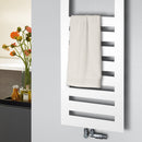 Zehnder Metropolitan Spa Towel Radiator for Mixed Operation with Built-in Heating Element