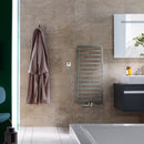 Zehnder Quaro Towel Radiator for Mixed Operation with Built-in Heating Element