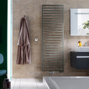 Zehnder Quaro Towel Radiator for Mixed Operation with Built-in Heating Element