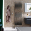 Zehnder Quaro Towel Radiator for Mixed Operation with Built-in Heating Element