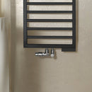 Zehnder Subway Towel Radiator for Mixed Operation with Built-in Heating Element