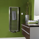 Zehnder Subway Towel Radiator for Mixed Operation with Built-in Heating Element