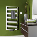 Zehnder Subway Towel Radiator for Mixed Operation with Built-in Heating Element