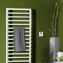 Zehnder Subway Towel Radiator for Mixed Operation with Built-in Heating Element