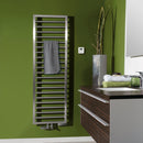 Zehnder Subway Towel Radiator for Mixed Operation with Built-in Heating Element