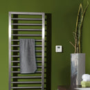 Zehnder Subway Towel Radiator for Mixed Operation with Built-in Heating Element