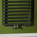 Zehnder Subway Towel Radiator for Mixed Operation with Built-in Heating Element