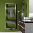 Zehnder Subway Towel Radiator for Mixed Operation with Built-in Heating Element