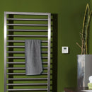 Zehnder Subway Towel Radiator for Mixed Operation with Built-in Heating Element