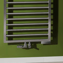 Zehnder Subway Towel Radiator for Mixed Operation with Built-in Heating Element