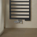 Zehnder Subway Towel Radiator for Mixed Operation with Built-in Heating Element