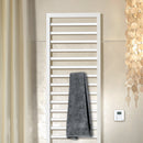 Zehnder Subway Towel Radiator for Mixed Operation with Built-in Heating Element