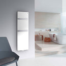 Zehnder Vitalo Bar Bbathroom Radiator with EasyFit Connection Box for Hot Water Operation